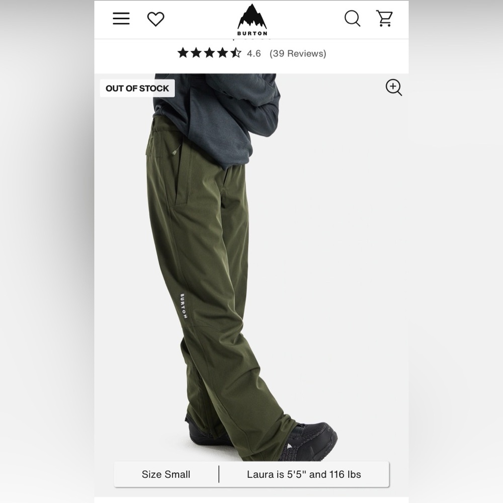 Burton Society Women’s Snow Pants Short Length